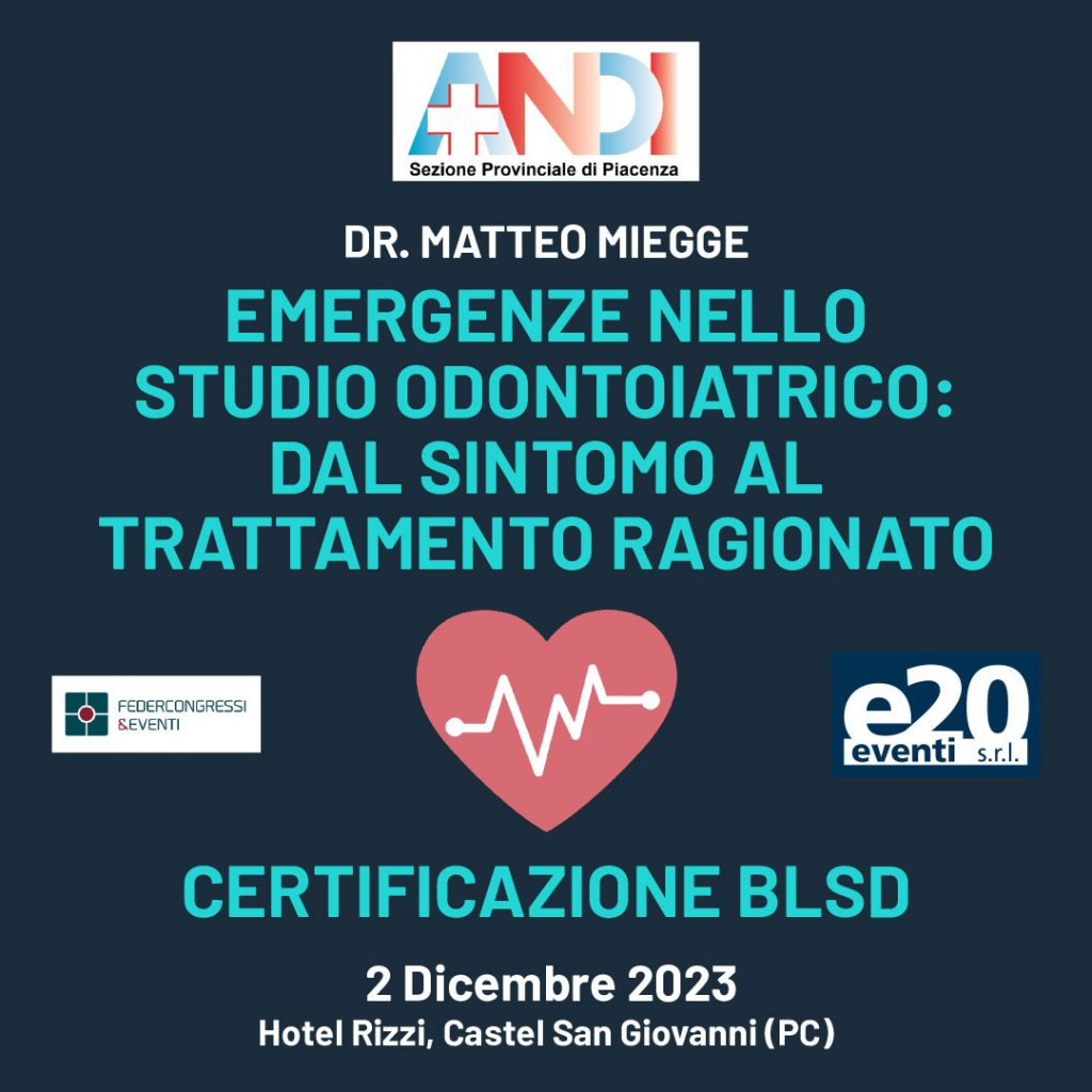 Dr. MATTEO MIEGGE Emergenze nello studio odontoiatrico: Dal sintomo al trattamento ragionato
