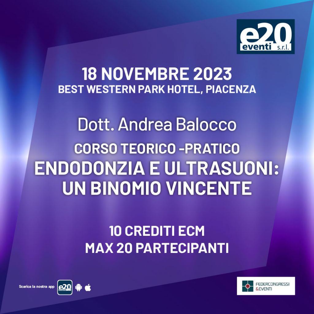 corso teorico -pratico Endodonzia e Ultrasuoni: un binomio vincente