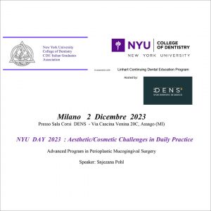NYU Day 2023 : Aesthetic/Cosmetic Challenges in Daily Practice