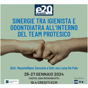 Sinergie tra igienista e odontoiatra all’interno 
del team protesico
