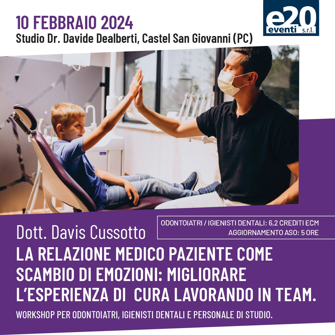 Dott. Cussotto - La relazione medico paziente come scambio di emozioni: migliorare l’esperienza di cura lavorando in team