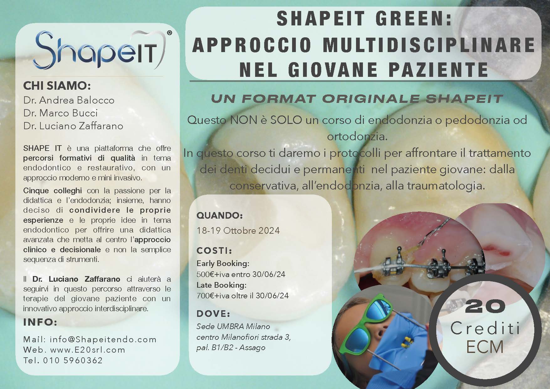 Shape It Green - Approccio multidisciplinare nel giovane paziente