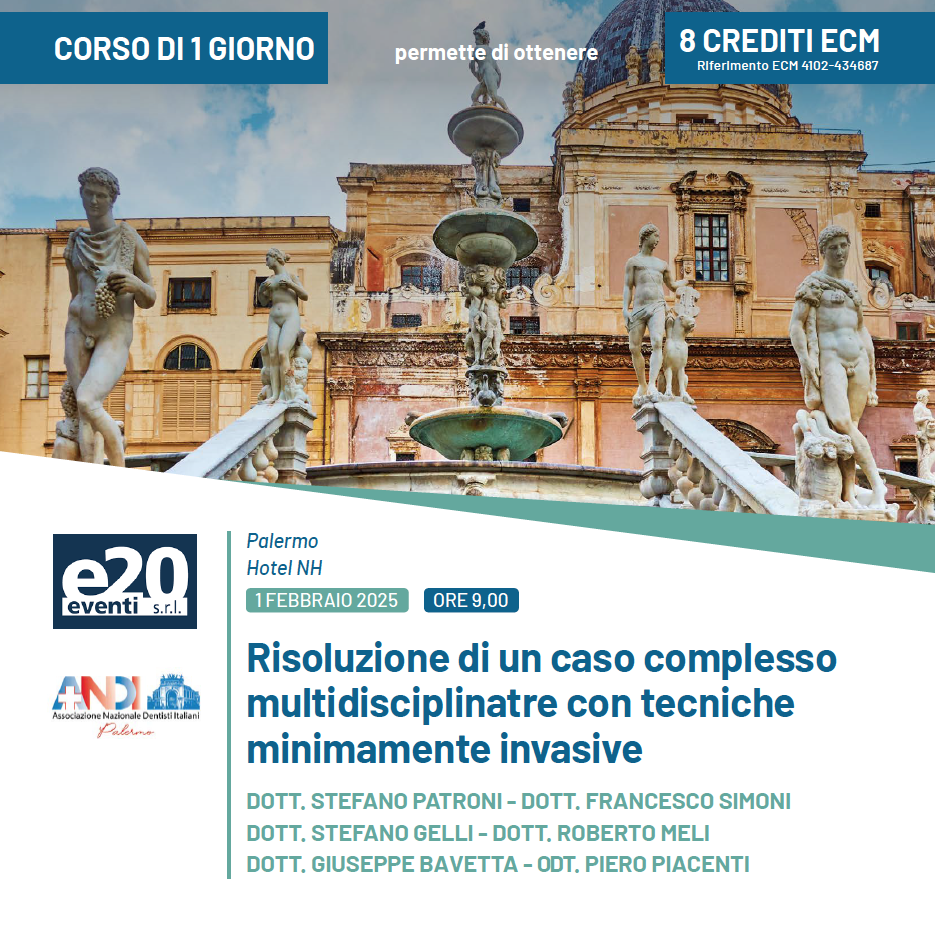 Congresso ANDI Palermo - Risoluzione di un caso complesso multidisciplinare con tecniche minimamente invasive