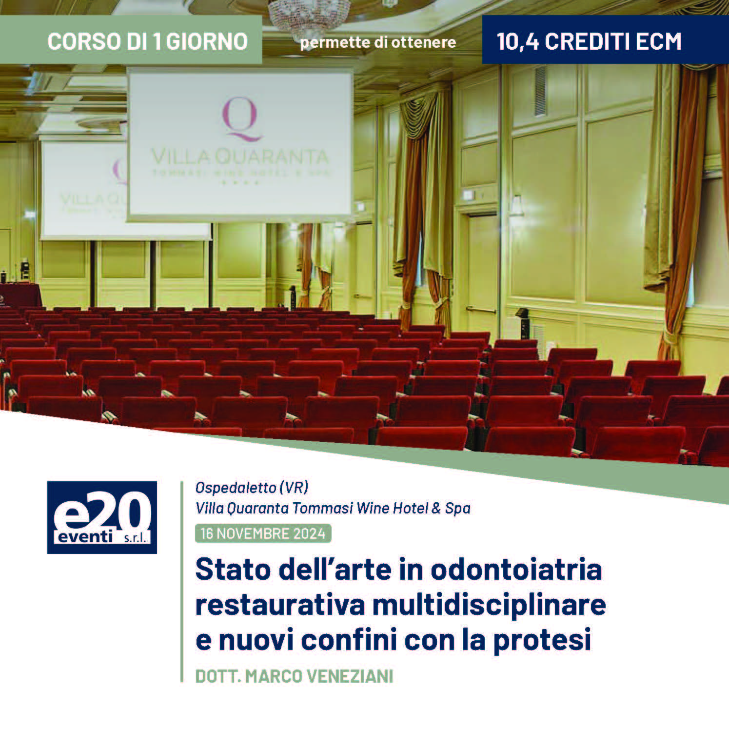 Dott. Veneziani - Stato dell’arte in odontoiatria restaurativa multidisciplinare e nuovi confini con la protesi