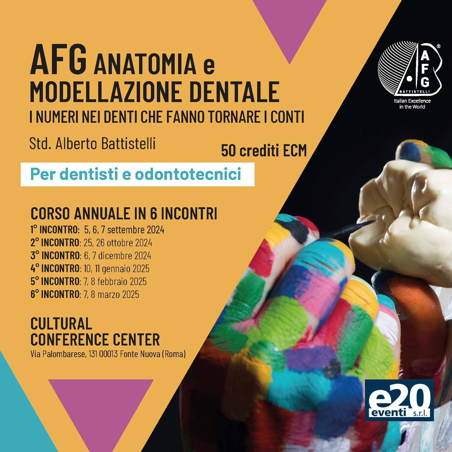 AFG ANATOMIA e MODELLAZIONE DENTALE I NUMERI NEI DENTI CHE FANNO TORNARE I CONTI
