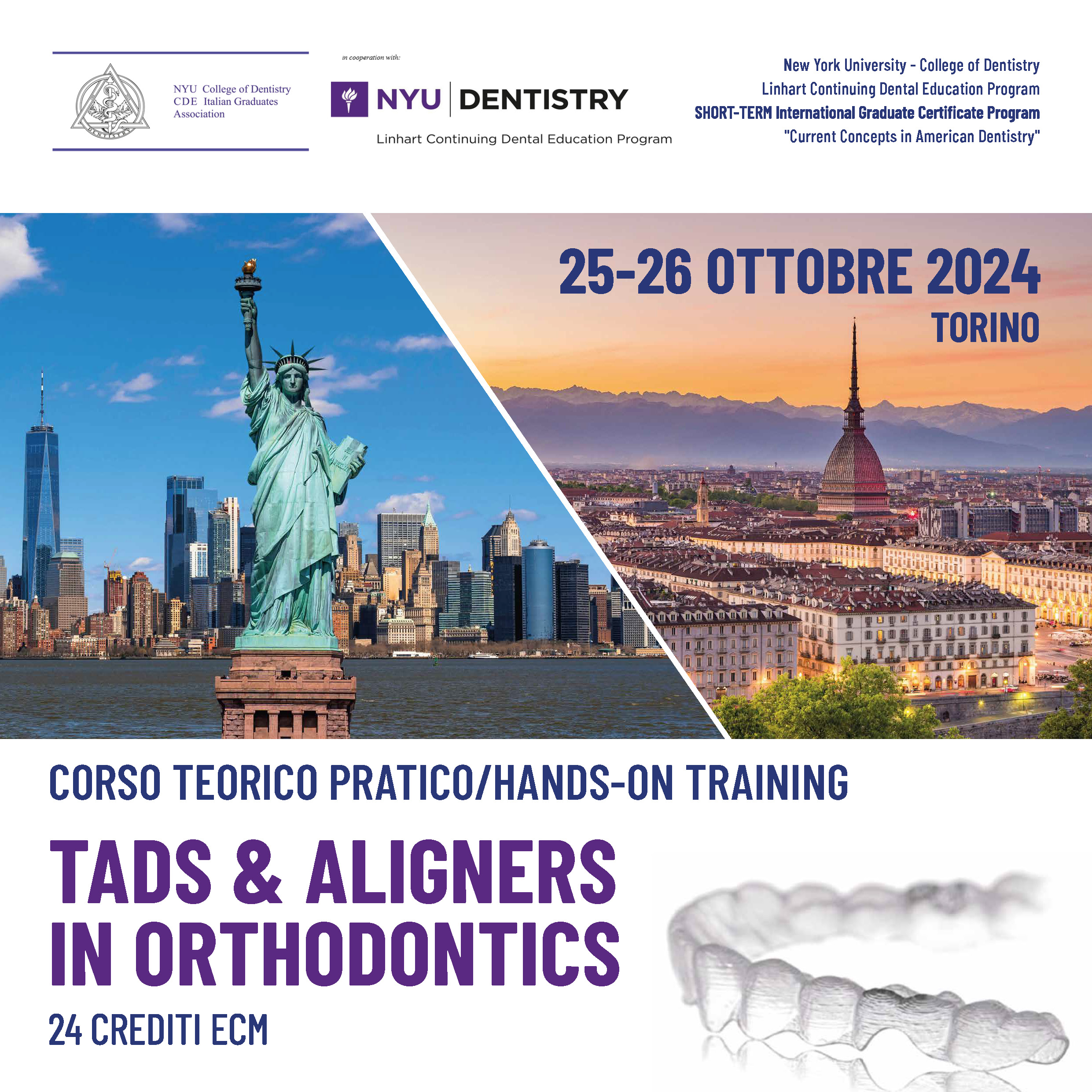 CORSO TEORICO PRATICO/HANDS-ON TRAINING - TADS & ALIGNERS  IN ORTHODONTICS
