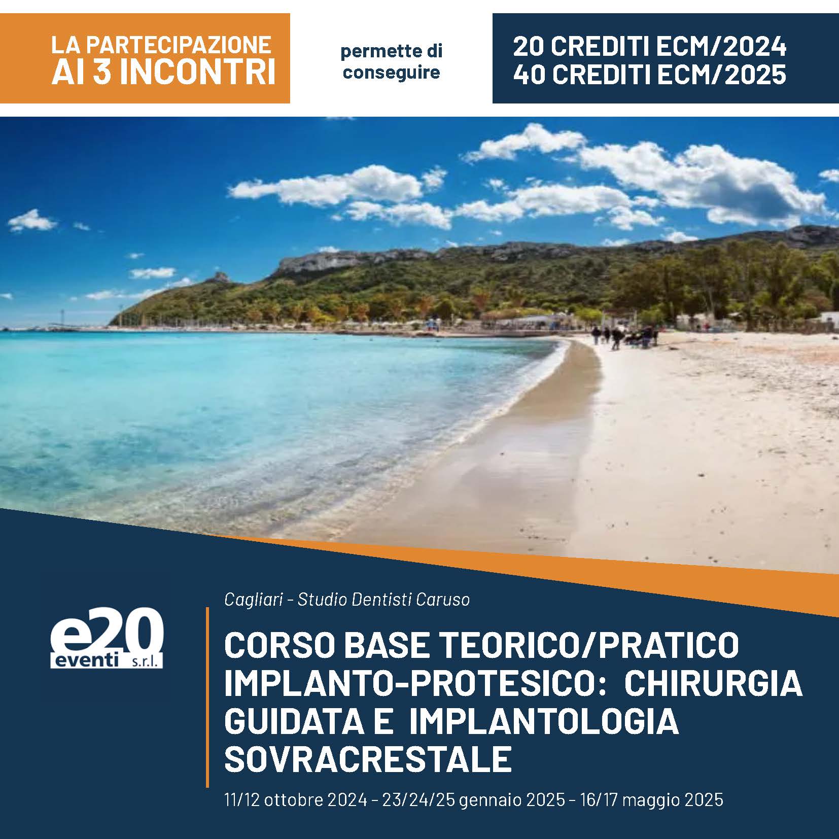 CORSO BASE TEORICO/PRATICO  IMPLANTO-PROTESICO:  CHIRURGIA GUIDATA E  IMPLANTOLOGIA SOVRACRESTALE