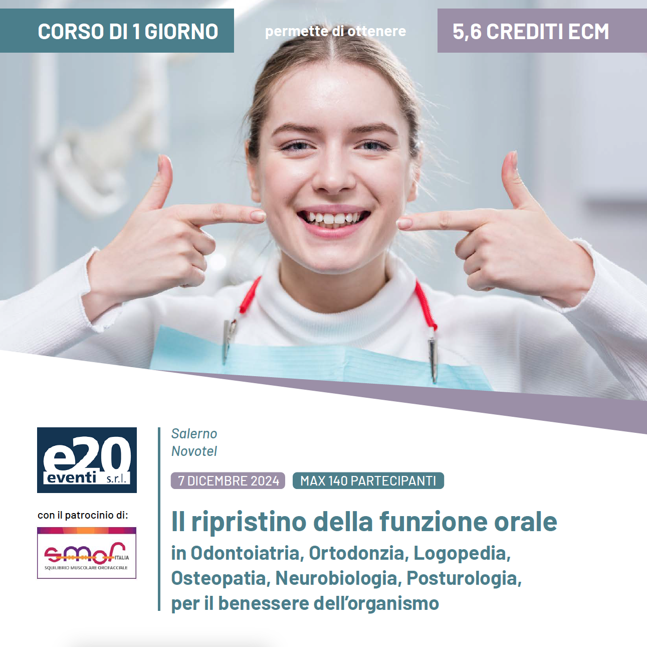Il ripristino della funzione orale in Odontoiatria, Ortodonzia, Logopedia, Osteopatia, Neurobiologia, Posturologia, per il benessere dell’organismo