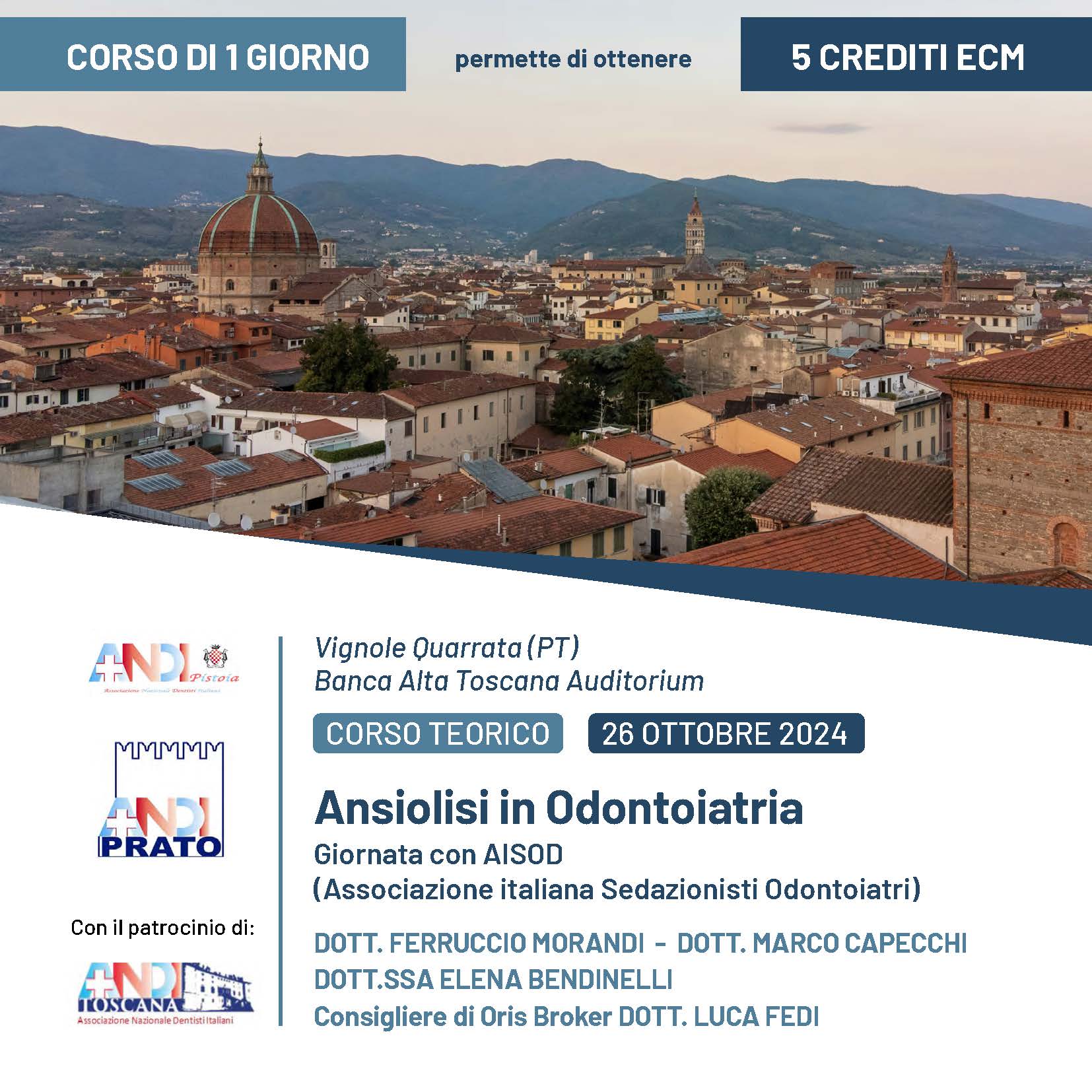 Andi Prato e Andi Pistoia - Ansiolisi in Odontoiatria - Giornata con AISOD