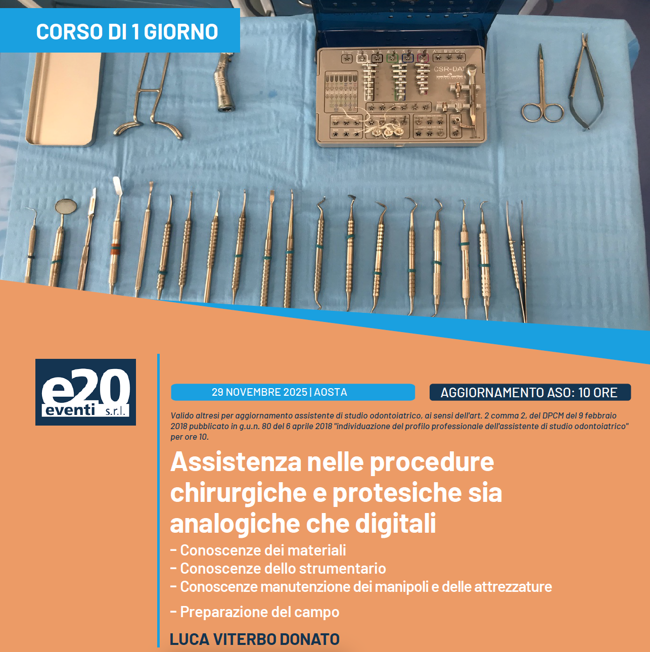 Luca Viterbo Donato - Assistenza nelle procedure chirurgiche e protesiche sia analogiche che digitali