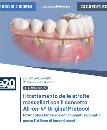 Dr. Pitino - Il trattamento delle atrofie mascellari con il concetto All-on-4® Original protocol
