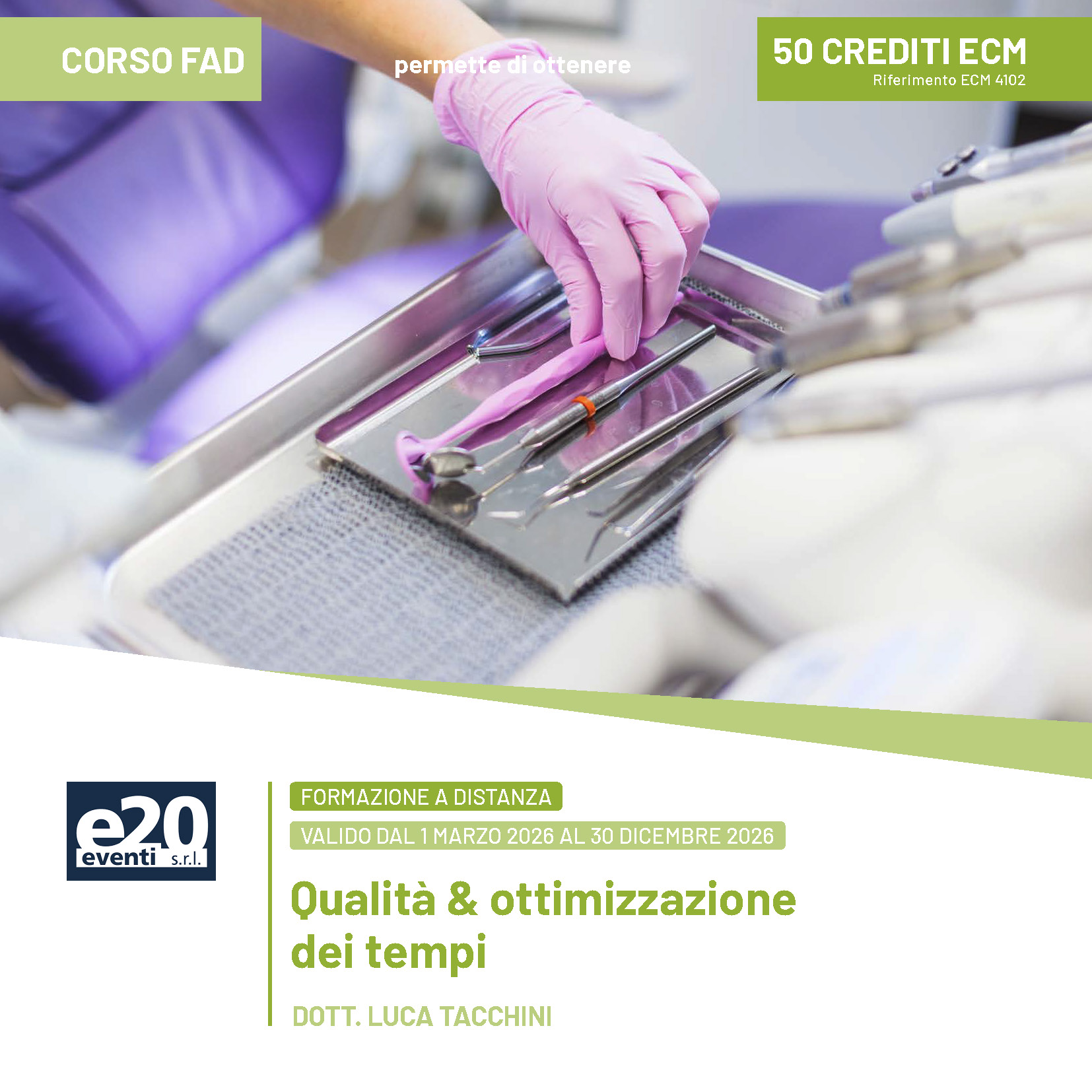 Dott. Tacchini - Qualità & ottimizzazione dei tempi