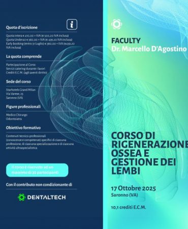 Dr. Marcello D’Agostino - CORSO DI RIGENERAZIONE OSSEA E GESTIONE DEI LEMBI
