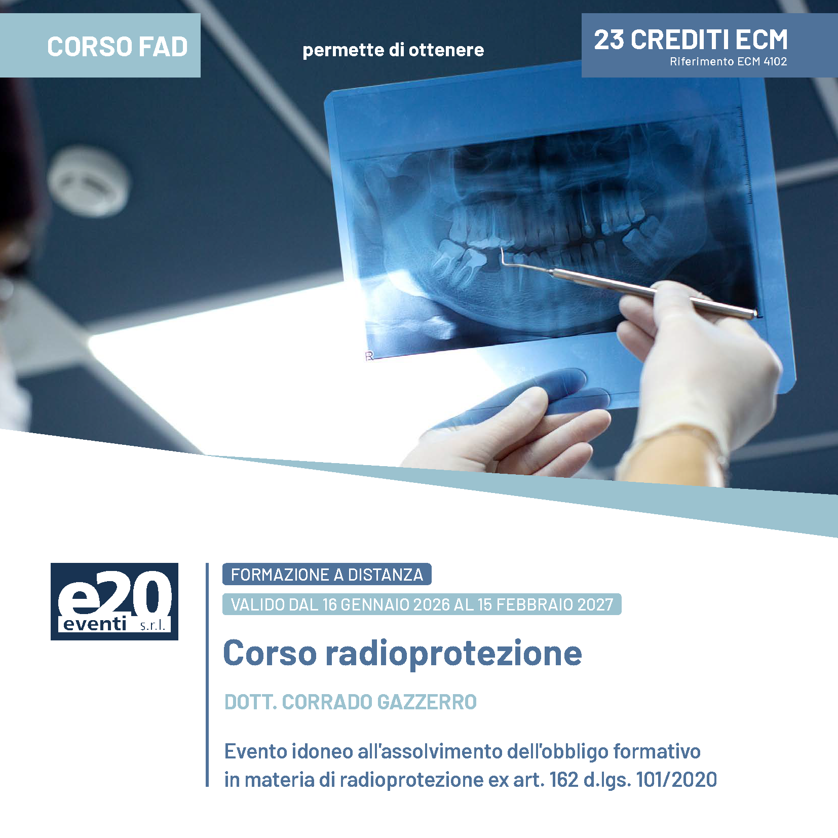 Dott. Gazzerro - Radioprotezione - FAD 2026