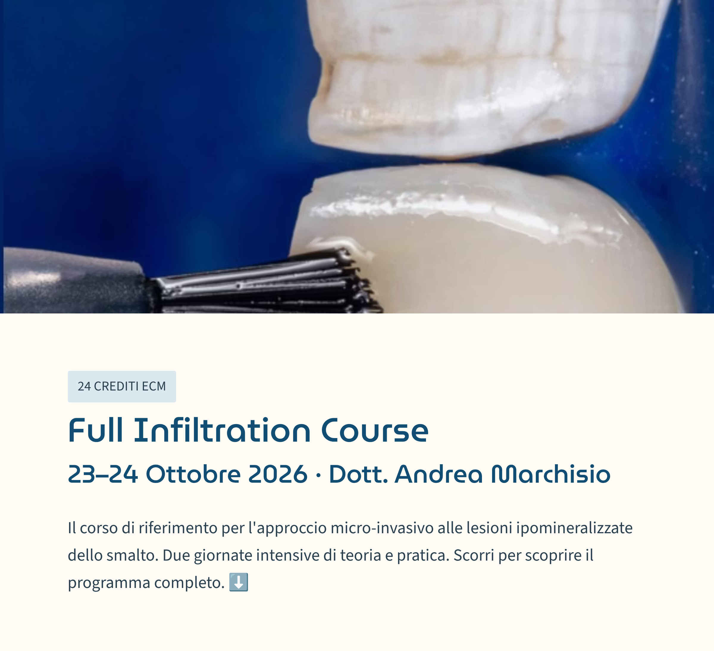 Full Infiltration Course