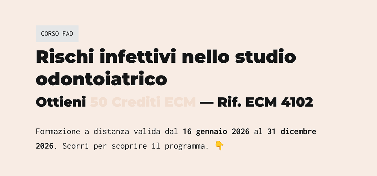 Rischi infettivi nello studio odontoiatrico