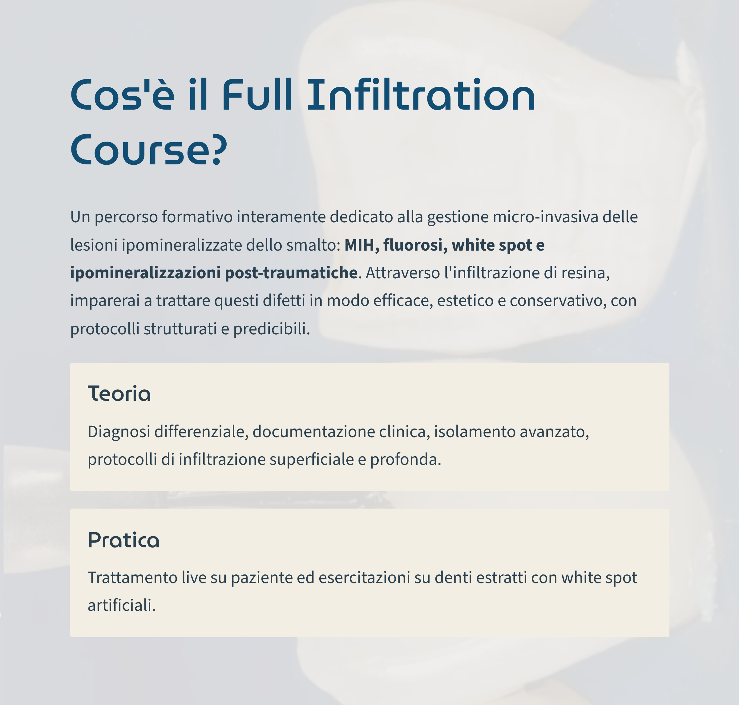 Full Infiltration Course