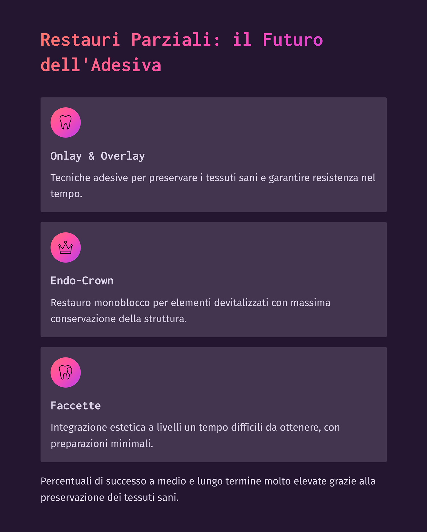 Evoluzione in restaurativa