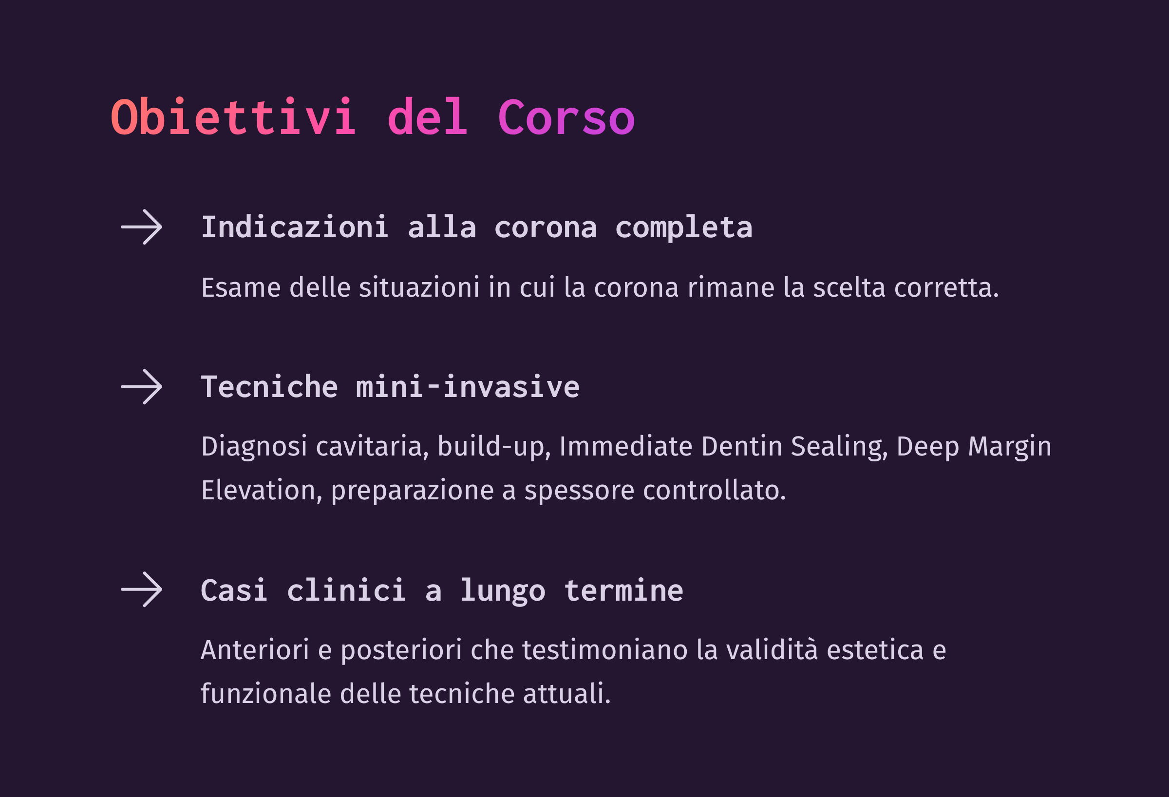 Evoluzione in restaurativa